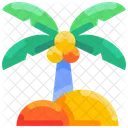 Beach Coconut Coconut Tree Icon