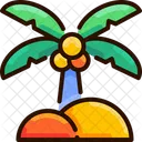 Beach Coconut Coconut Tree Icon