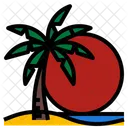 Sky Beach Sun Icon