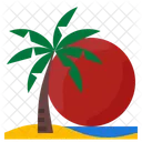 Sky Beach Sun Icon