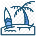 Beach Holiday Vacation Icon
