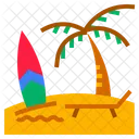 Beach Holiday Vacation Icon