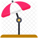 Summer Beach Umbrella Icon