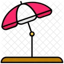 Summer Beach Umbrella Icon