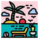 Beach Summer Holidays Icon