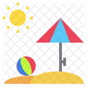 Beach Sun Summer Icon