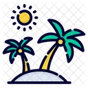 Summer Sea Vacation Travel Icon