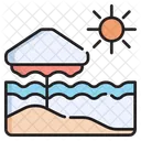 Beach Sea Ocean Icon