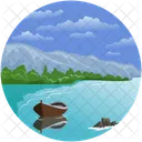 Sea Boat Beach Icon