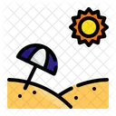 Beach Summer Sun Umbrella Icon