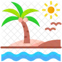 Beach Tourism Travel Icon