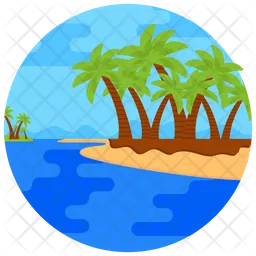Beach Landscape  Icon