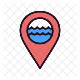 Beach Location  Icon