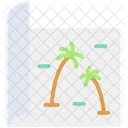 Beach Map  Icon