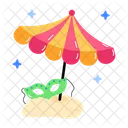Beach Party Beach Umbrella Beach Festival Icon