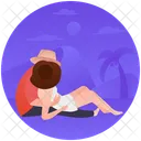 Beach Romance Romantic Couple Couple Romantiques Icon
