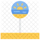 Beach Sign  Icon
