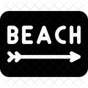 Beach Sign Icon
