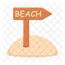 Beach signboard  Icon