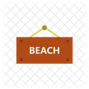 Beach signboard  Icon