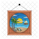 Beach Summer Vacation Icon