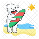 Beach Surfing  Icon