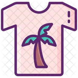 Beach T Shirt  Icon
