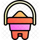 Beach Toys Bucket Sand Icon