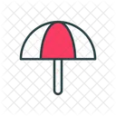 Beach Umbrella Sun Protection Protection Icon
