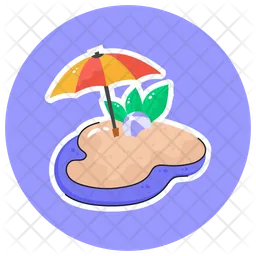 Beach Umbrella  Icon