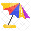 Sunshade Beach Umbrella Parasol Icon