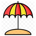 Beach Umbrella Ball Icon