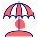 Beach Umbrella Ball Icon