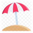 Beach Umbrella Summer Icon