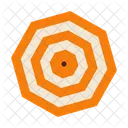 Beach umbrella top view Icon