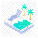 Beach Vacation Seashore Holiday Icon