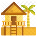 Beach Villa Beach Home Coconut Tree Icon