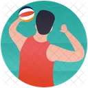 Beach Volleyball Handball Olympic Sports Icon