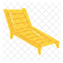Beach wooden chair  Icon