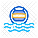 Wasser Volleyball Sport Symbol