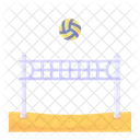 Beachvolleyball Sport Mannschaftssport Icon