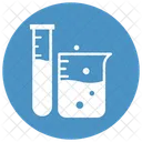 Beaker With Test Tube Chemical Flask Lab Glassware Icon