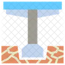 Beam Column Support Structure Icon