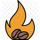 Bean Burning Caffeine Icon