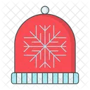 Beanie Snowflake Winter Icon