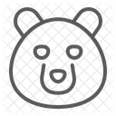 Bear Grizzly Face Icon