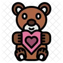 Bear Teddy Heart Icon