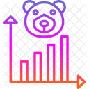 Bear Decreasing Economy Icon