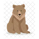 Bear Brown Isolated Icon