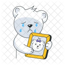 Bear Crying  Icon